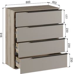 Комод ЗК 800 ПВШ Заря